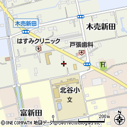 埼玉県吉川市木売新田91周辺の地図