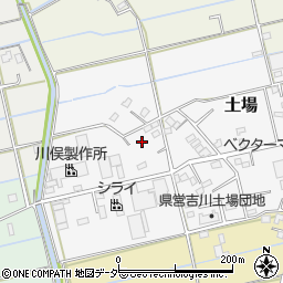 埼玉県吉川市土場周辺の地図