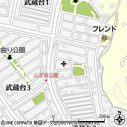 埼玉県日高市武蔵台2丁目4-3周辺の地図