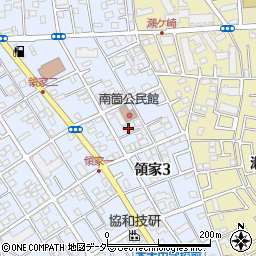 埼玉県さいたま市浦和区領家3丁目15周辺の地図