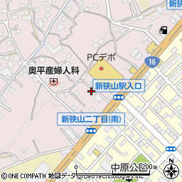 埼玉県狭山市下奥富501周辺の地図
