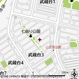 埼玉県日高市武蔵台3丁目4-10周辺の地図