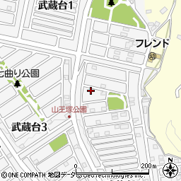 埼玉県日高市武蔵台2丁目4-2周辺の地図