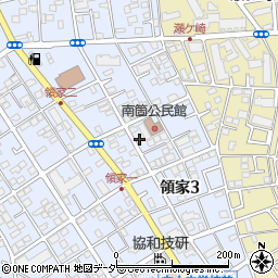 埼玉県さいたま市浦和区領家3丁目15-4周辺の地図