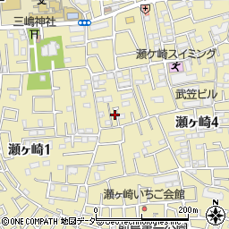 埼玉県さいたま市浦和区瀬ヶ崎周辺の地図