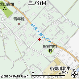 千葉県香取市三ノ分目245周辺の地図