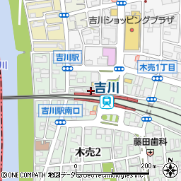 吉川市駅前市民サービスセンター周辺の地図