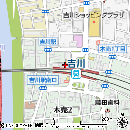 カーブス・吉川駅前周辺の地図
