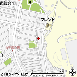 埼玉県日高市武蔵台2丁目20-3周辺の地図