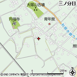 千葉県香取市三ノ分目318周辺の地図