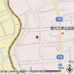 埼玉県富士見市東大久保552周辺の地図