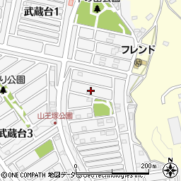 埼玉県日高市武蔵台2丁目3周辺の地図