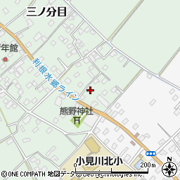千葉県香取市三ノ分目233周辺の地図