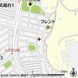 埼玉県日高市武蔵台2丁目20-2周辺の地図