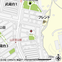 埼玉県日高市武蔵台2丁目3-6周辺の地図