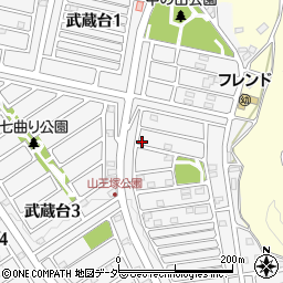 埼玉県日高市武蔵台2丁目3-16周辺の地図