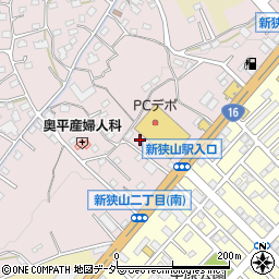 埼玉県狭山市下奥富526周辺の地図