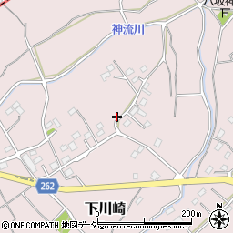 埼玉県飯能市下川崎周辺の地図