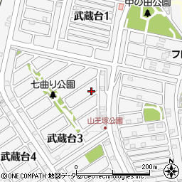 埼玉県日高市武蔵台3丁目4-3周辺の地図
