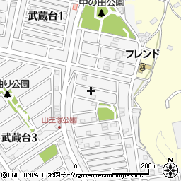 埼玉県日高市武蔵台2丁目3-3周辺の地図