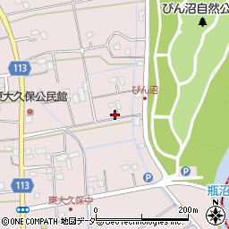 埼玉県富士見市東大久保2103周辺の地図
