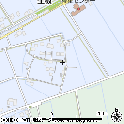 茨城県稲敷郡河内町生板215周辺の地図