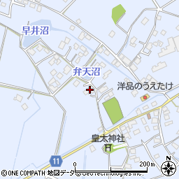 茨城県稲敷郡河内町生板206周辺の地図