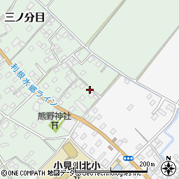 千葉県香取市三ノ分目90周辺の地図