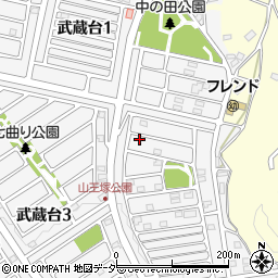 埼玉県日高市武蔵台2丁目3-1周辺の地図