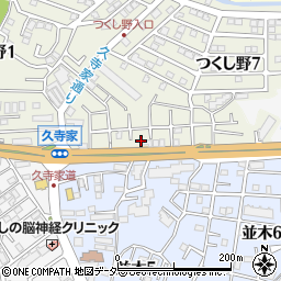 千葉県我孫子市つくし野7丁目4周辺の地図