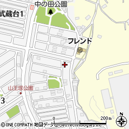 埼玉県日高市武蔵台2丁目20-1周辺の地図