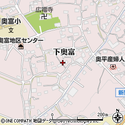 埼玉県狭山市下奥富879周辺の地図