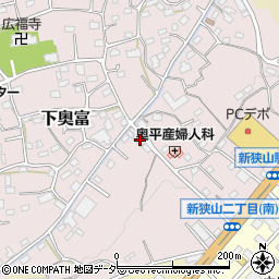 埼玉県狭山市下奥富883周辺の地図