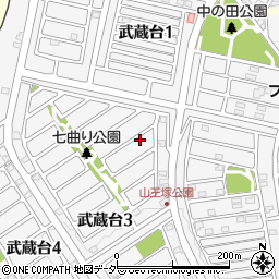 埼玉県日高市武蔵台3丁目4-19周辺の地図