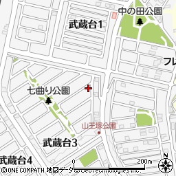 埼玉県日高市武蔵台3丁目4-22周辺の地図