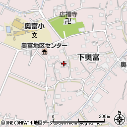 埼玉県狭山市下奥富869周辺の地図