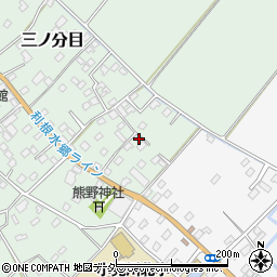 千葉県香取市三ノ分目87周辺の地図