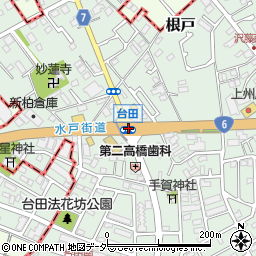 台田周辺の地図