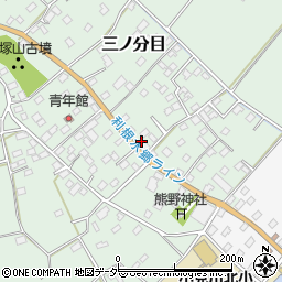 千葉県香取市三ノ分目225周辺の地図