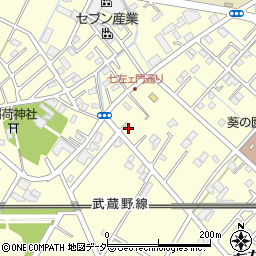 埼玉県越谷市七左町7丁目98周辺の地図