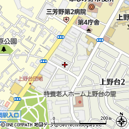 コンフォール上野台７号棟周辺の地図