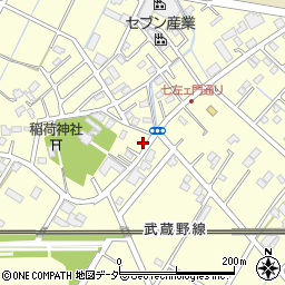 埼玉県越谷市七左町7丁目271周辺の地図