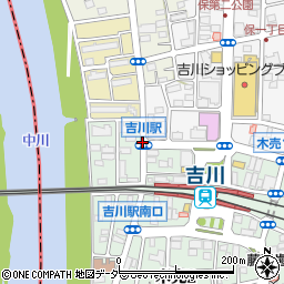 吉川駅周辺の地図