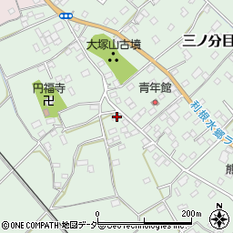 千葉県香取市三ノ分目317周辺の地図