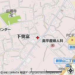 埼玉県狭山市下奥富882周辺の地図