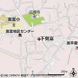 埼玉県狭山市下奥富873周辺の地図