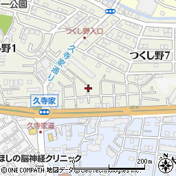 千葉県我孫子市つくし野7丁目12周辺の地図