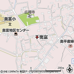 埼玉県狭山市下奥富876周辺の地図