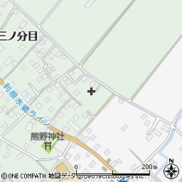 千葉県香取市三ノ分目73周辺の地図