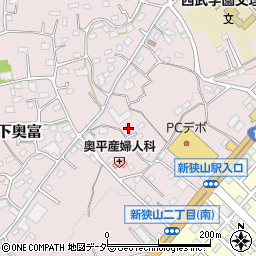 埼玉県狭山市下奥富530周辺の地図
